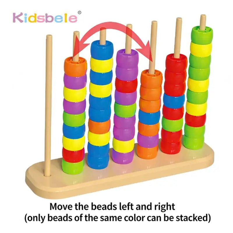 Montessori Color Stacking Game Play & Learn Gea