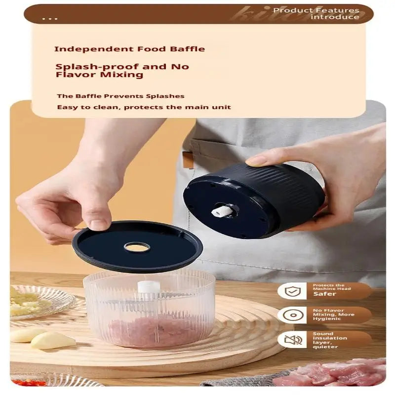 Portable Electric Garlic Masher Home Essentials