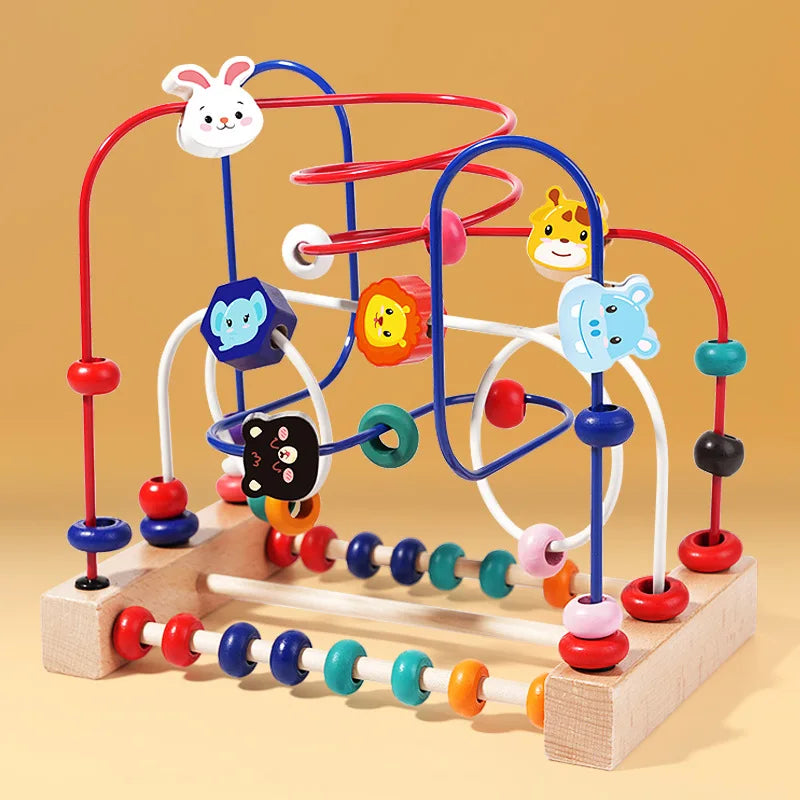 Wooden Bead Maze Learning Set