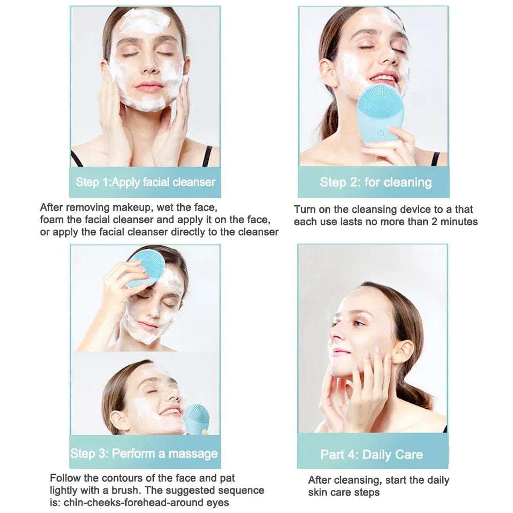 Electric Facial Cleansing Brush Automotive Pro