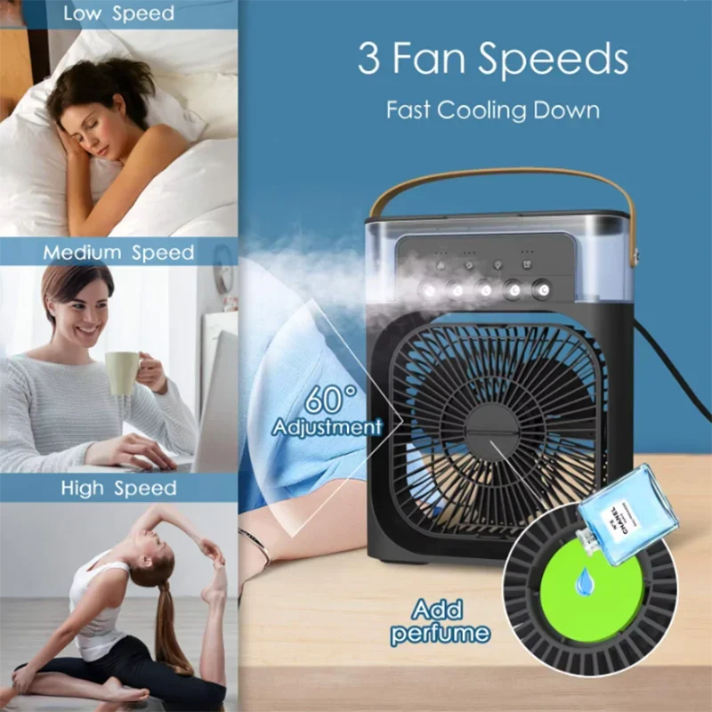 Modern Small Air Cooler 3 Speed Fan Air Condi