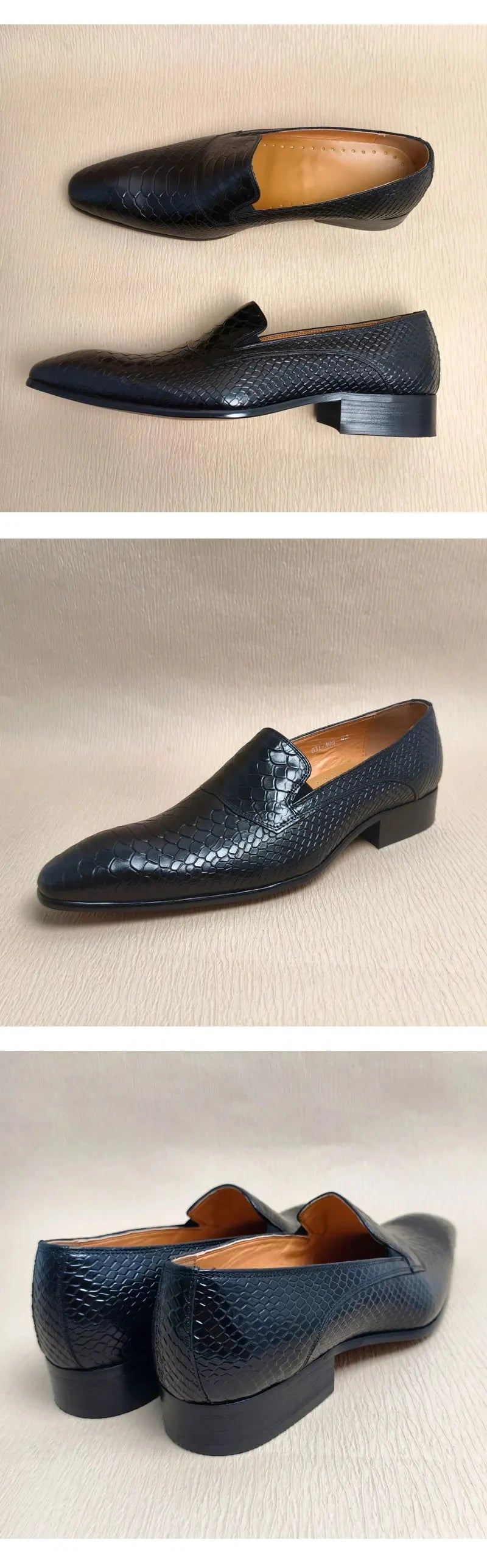 Classic Loafers Genuine Cowhide Leather Casua