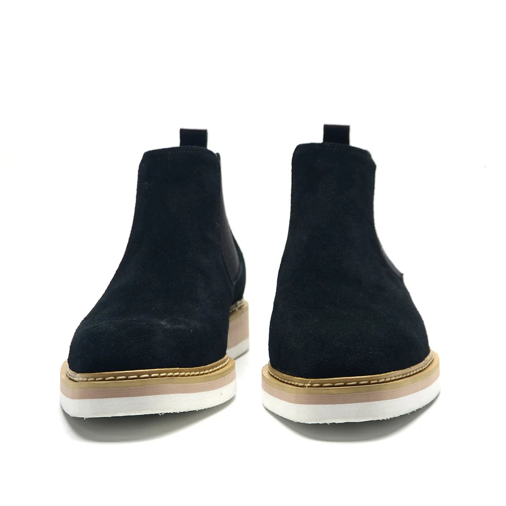 Chelsea Ankle Boots Cow Suede Leather Classic