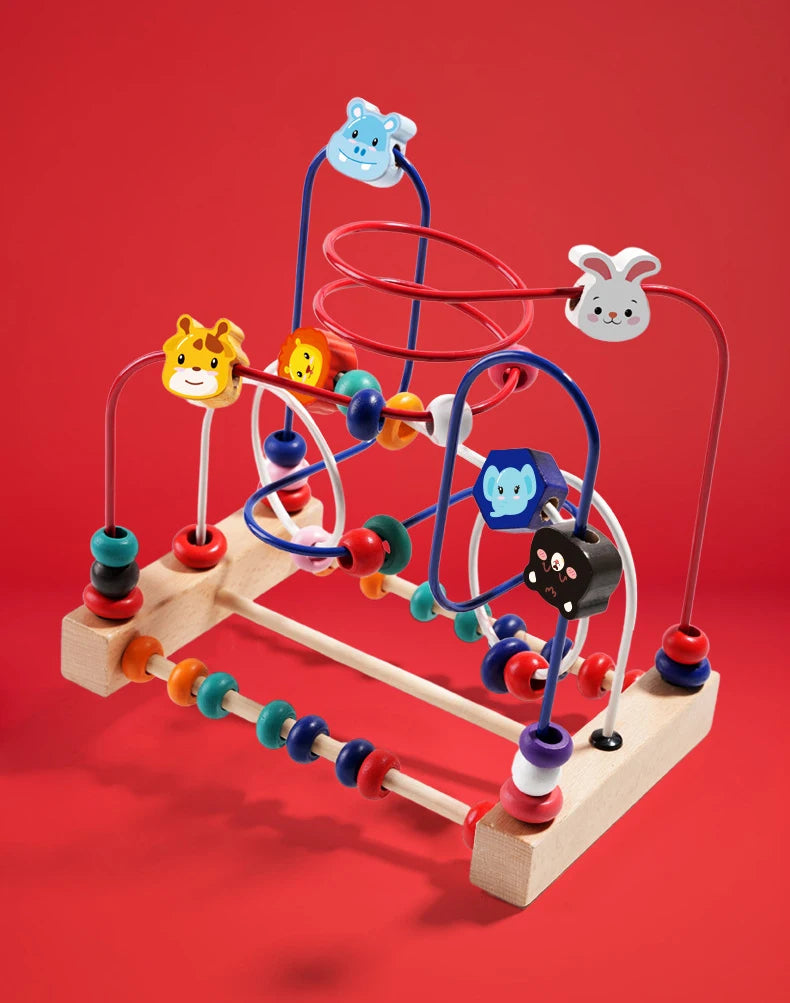 Wooden Bead Maze Learning Set