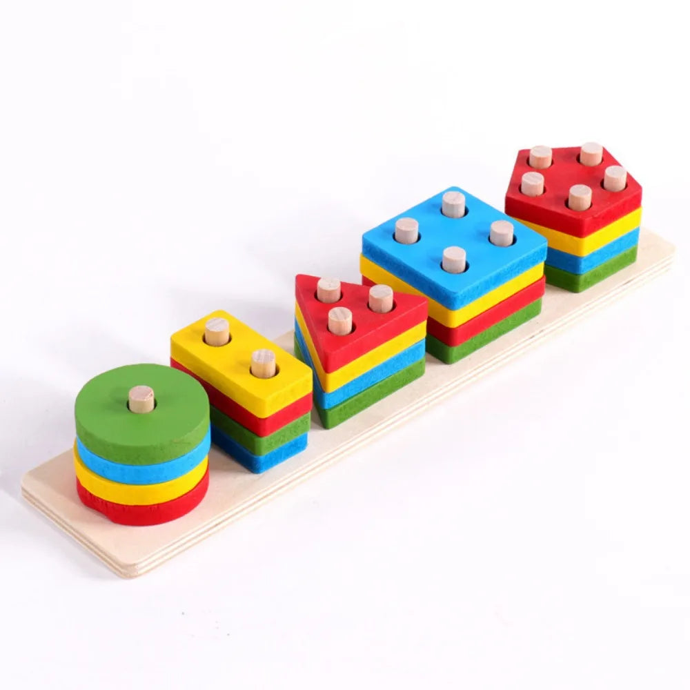Colorful Wooden Recognition Color Play & Learn