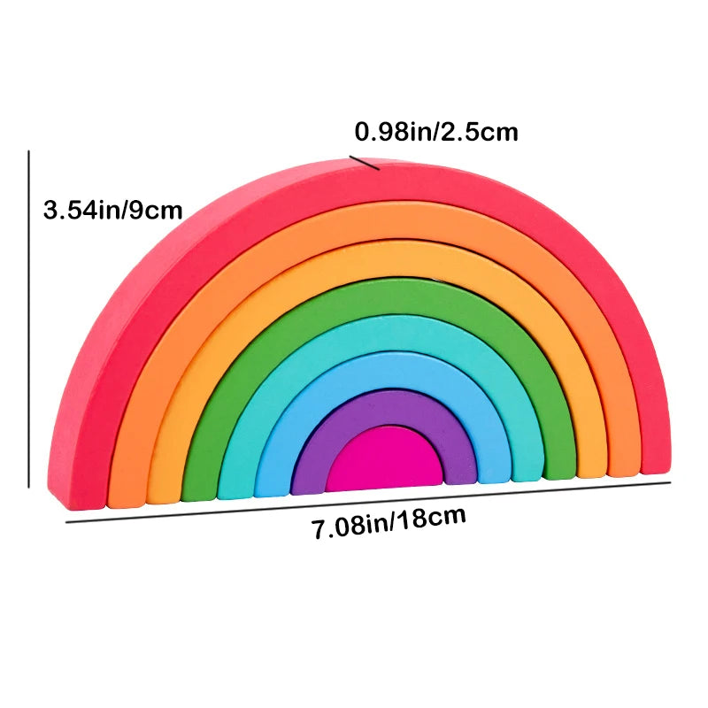 Wooden Eight Layers SquareArch Play & Learn Gea