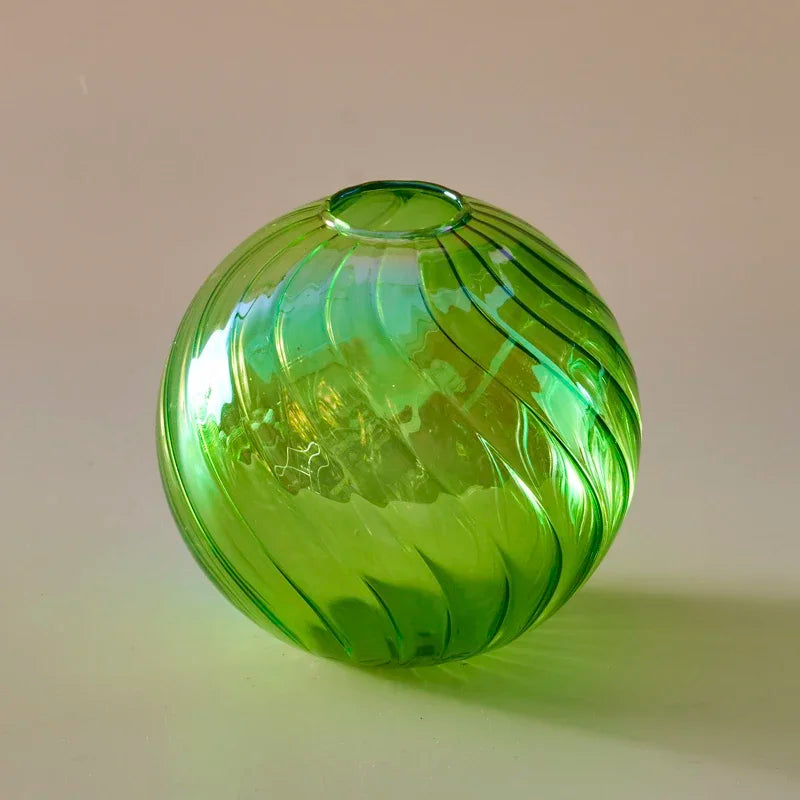 Iridescent Ball Vases ation