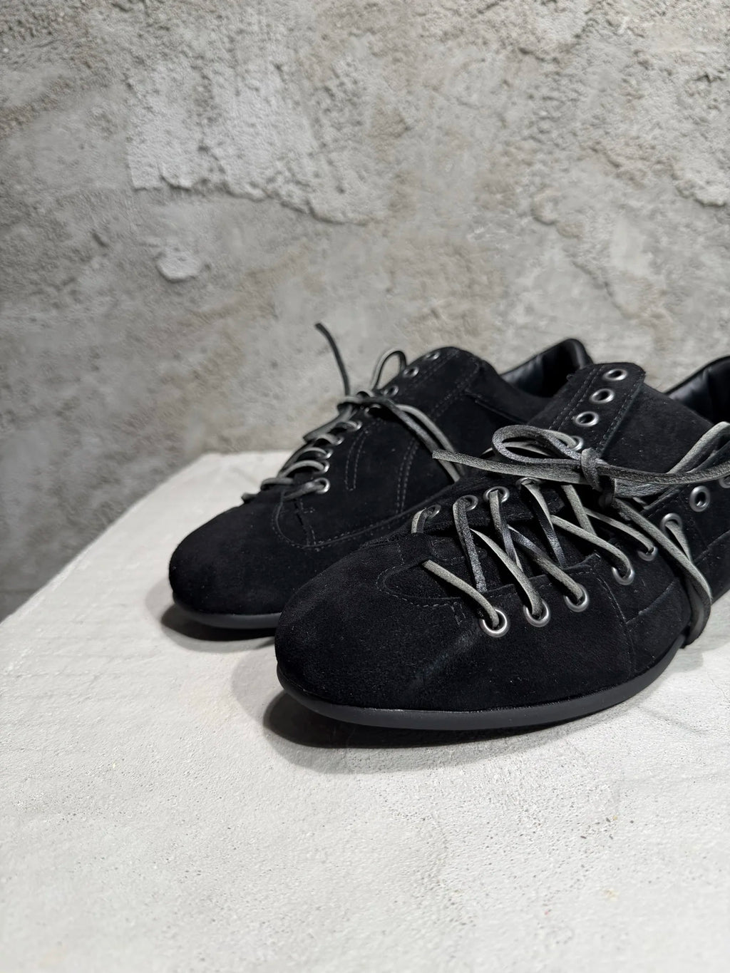 S Low Top Man Suede Leather Platform Sneakers