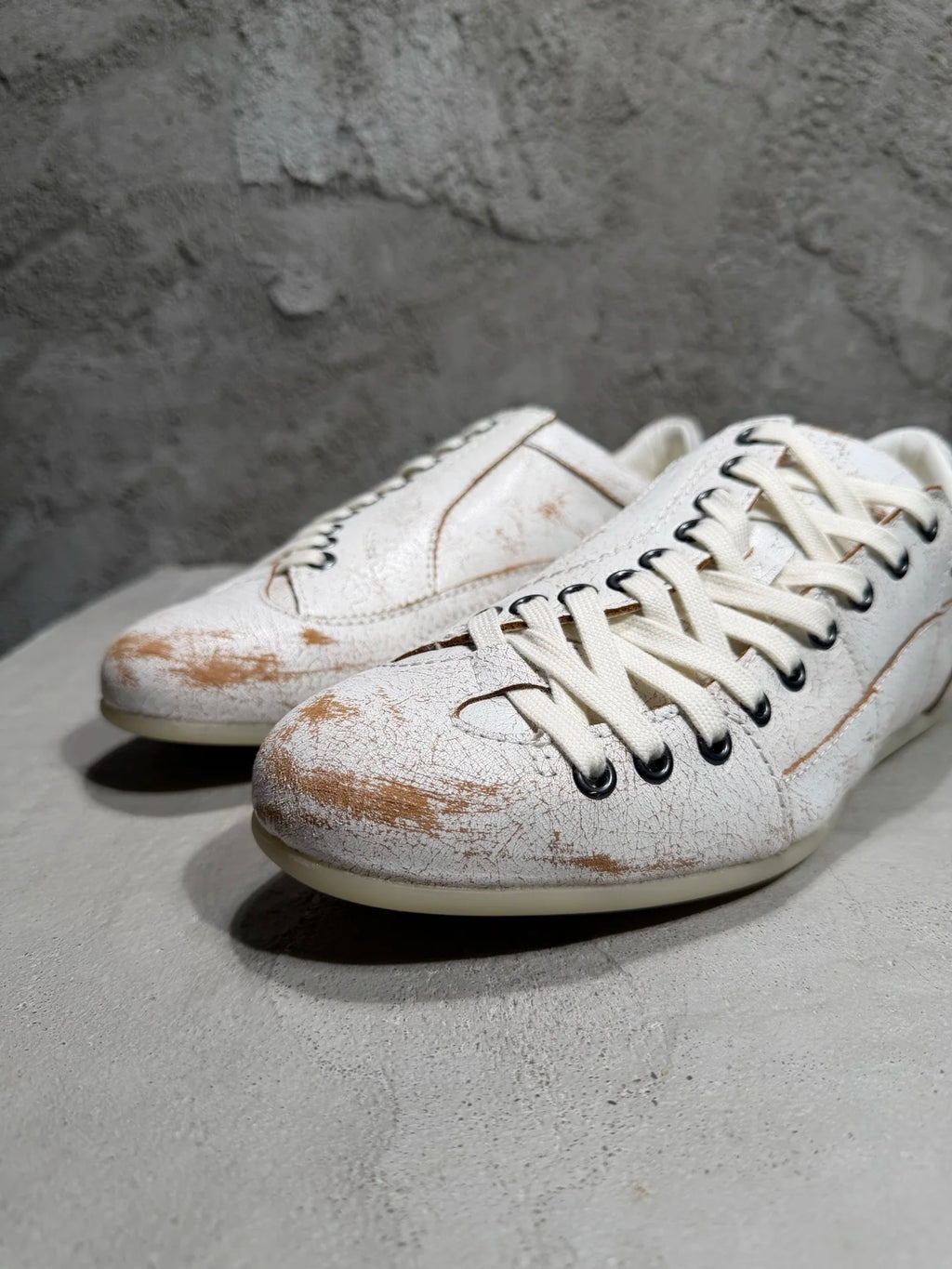S Low Top Man Suede Leather Platform Sneakers