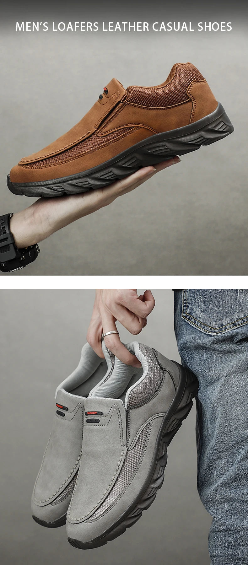 Sneakers Light Loafers Slip On Casual Comfort