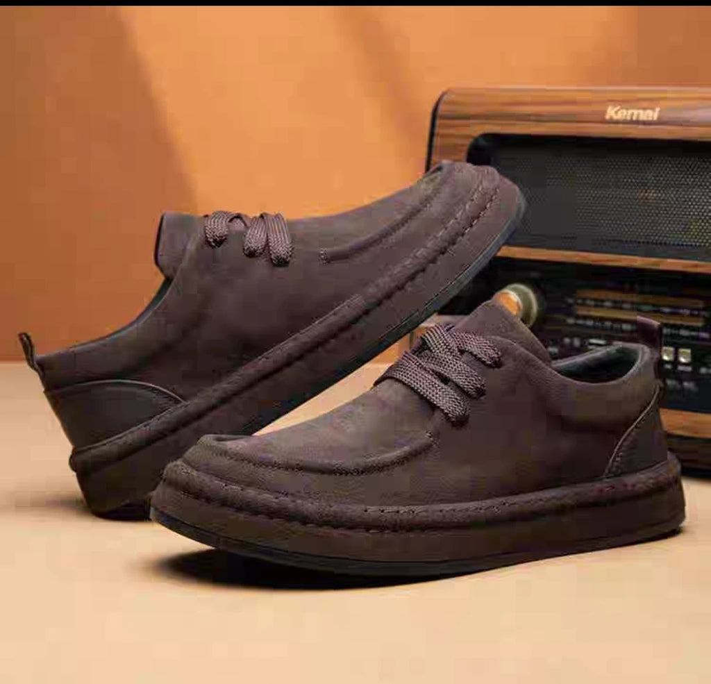 Are Fashionable Brown Casual Made Durable Sue
