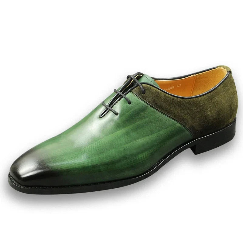 Green Classic Leather Formal Casual Wedding P