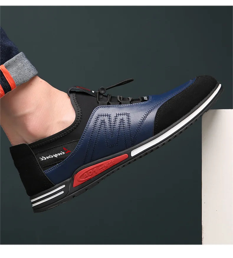 Fashion Genuine Leather Loafers Breathable Au