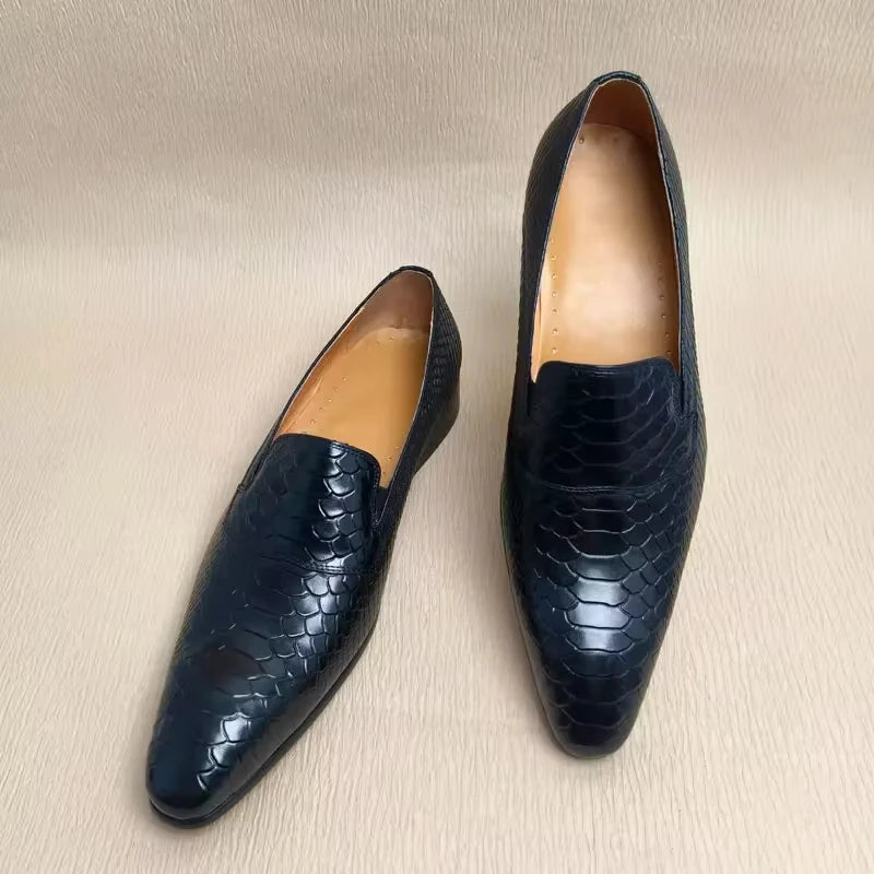 Classic Loafers Genuine Cowhide Leather Casua