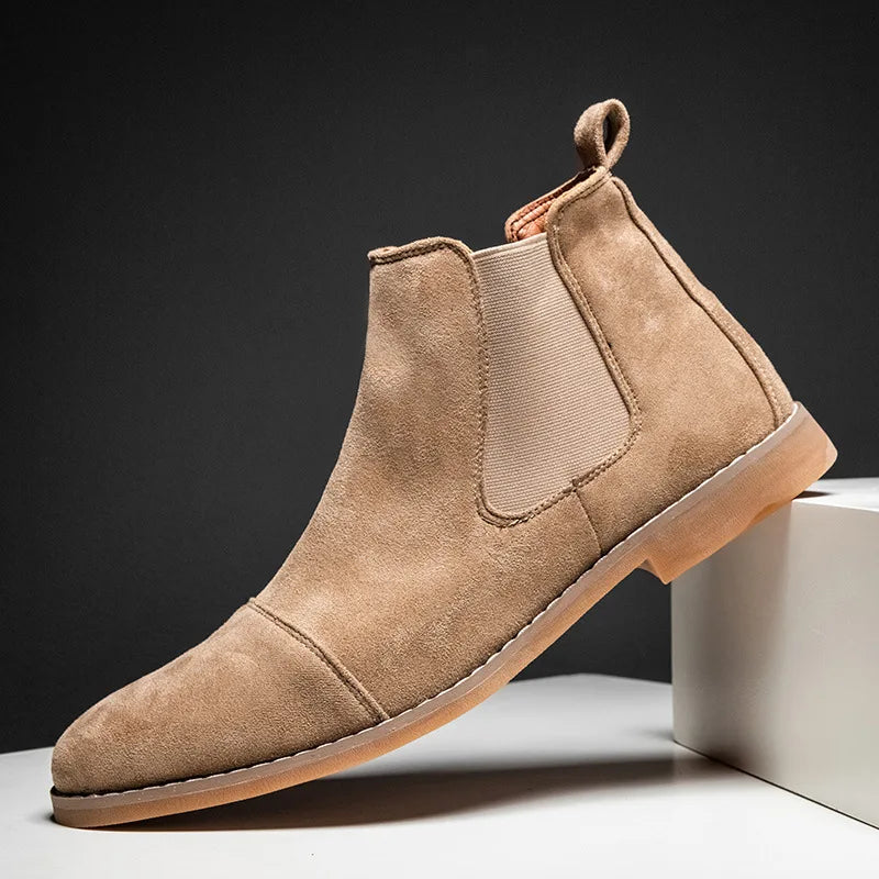 Fashion Yellow Chelsea Boots Pointed Comforta