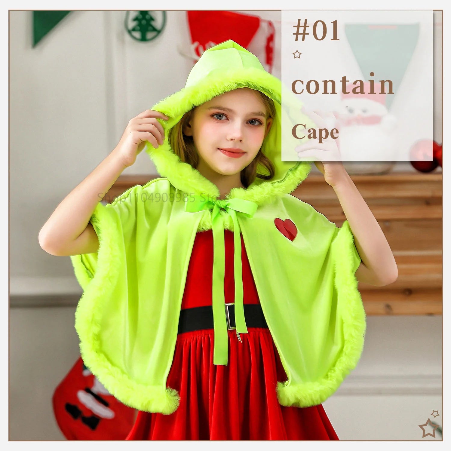 Red Green Warm Dress