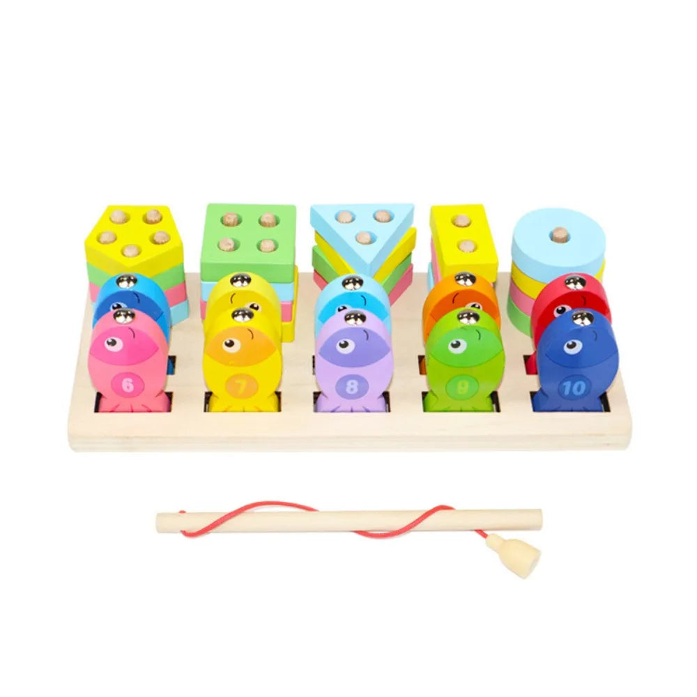 Colorful Wooden Recognition Color Play & Learn