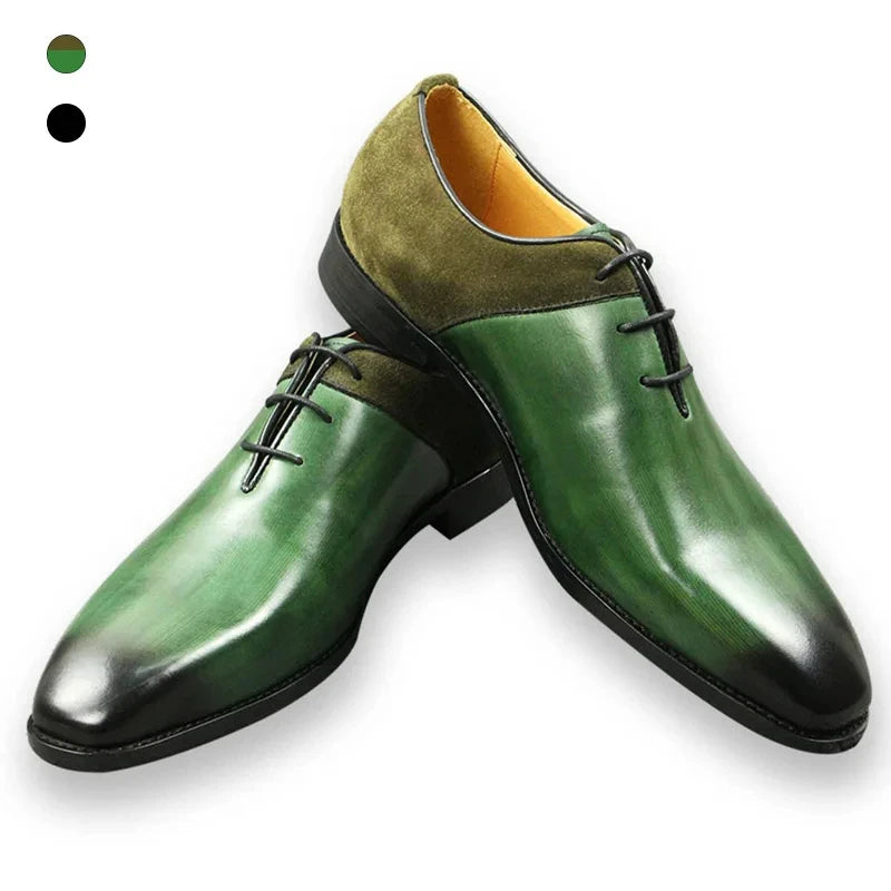 Green Classic Leather Formal Casual Wedding P