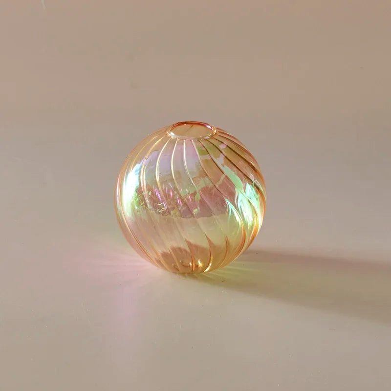 Iridescent Ball Vases ation