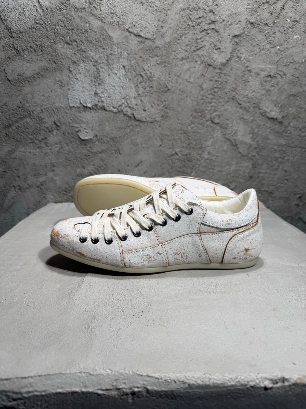 S Low Top Man Suede Leather Platform Sneakers