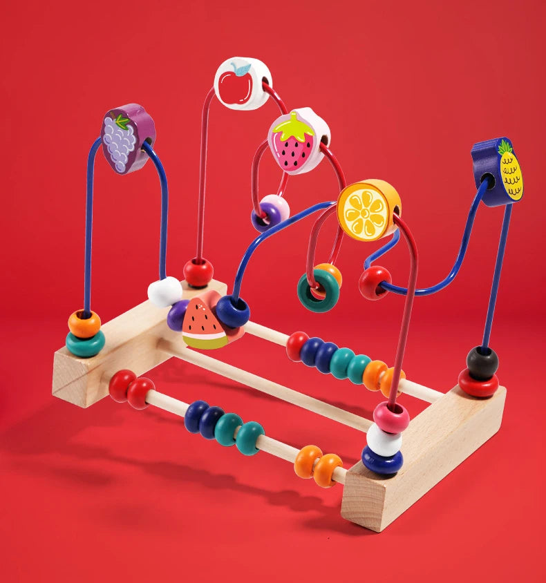 Wooden Bead Maze Learning Set