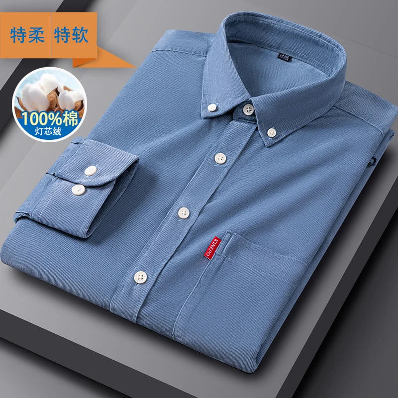 Mens longsleeved corduroy Shirt
