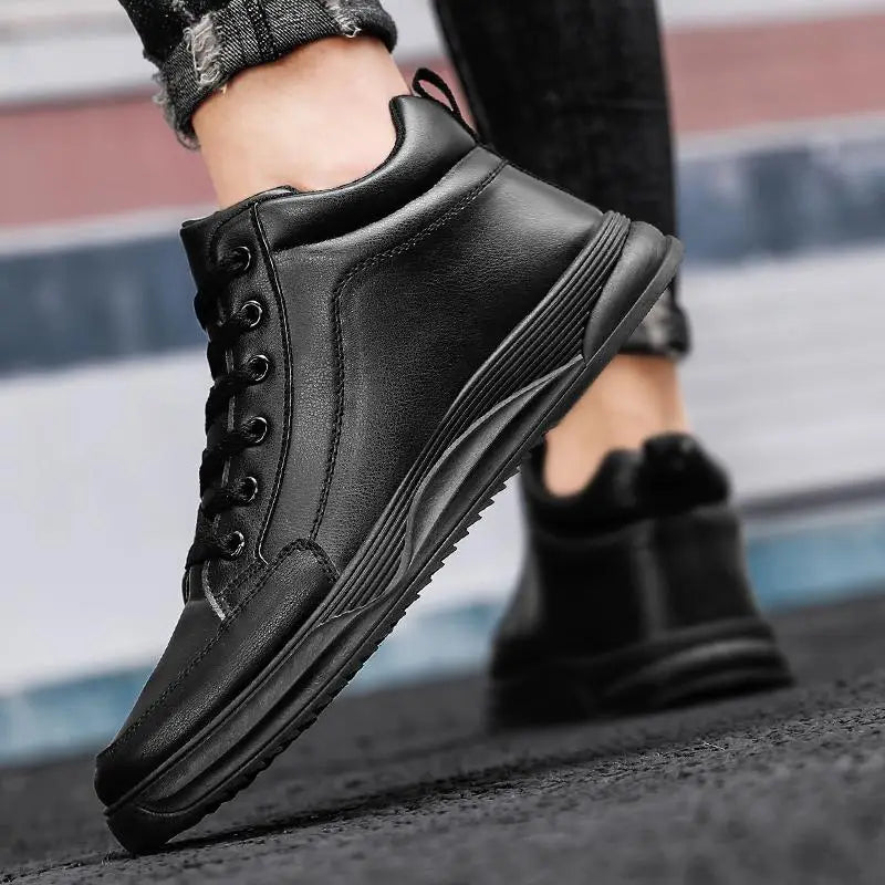 Hot Pu Leather Sneakers Fashion Hip Hop Casua