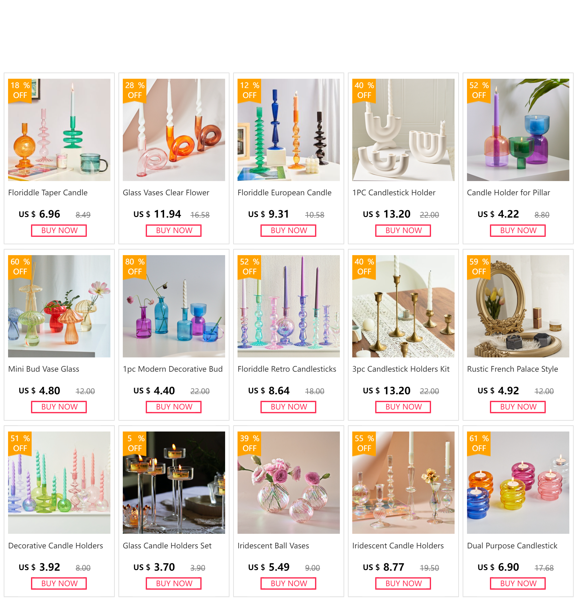 Iridescent Ball Vases ation