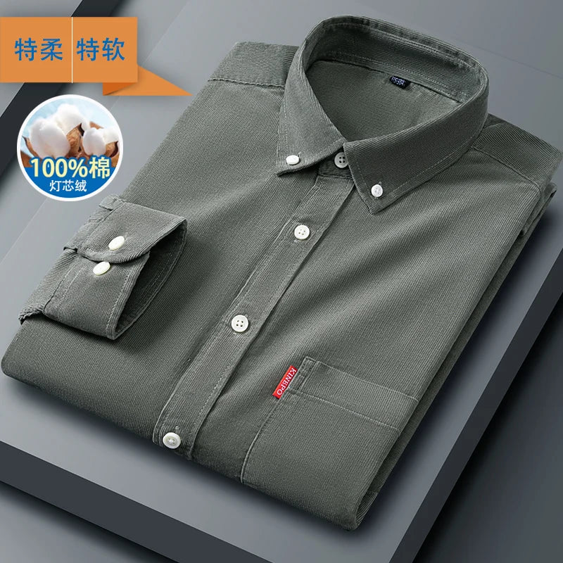 longsleeved corduroy Shirt