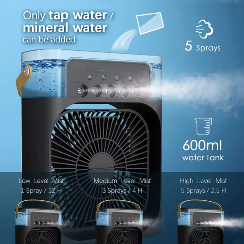 Modern Small Air Cooler 3 Speed Fan Air Condi