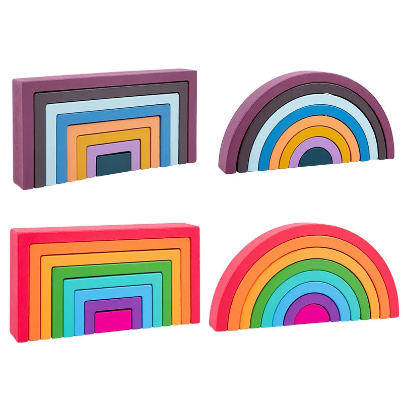 Wooden Eight Layers SquareArch Play & Learn Gea