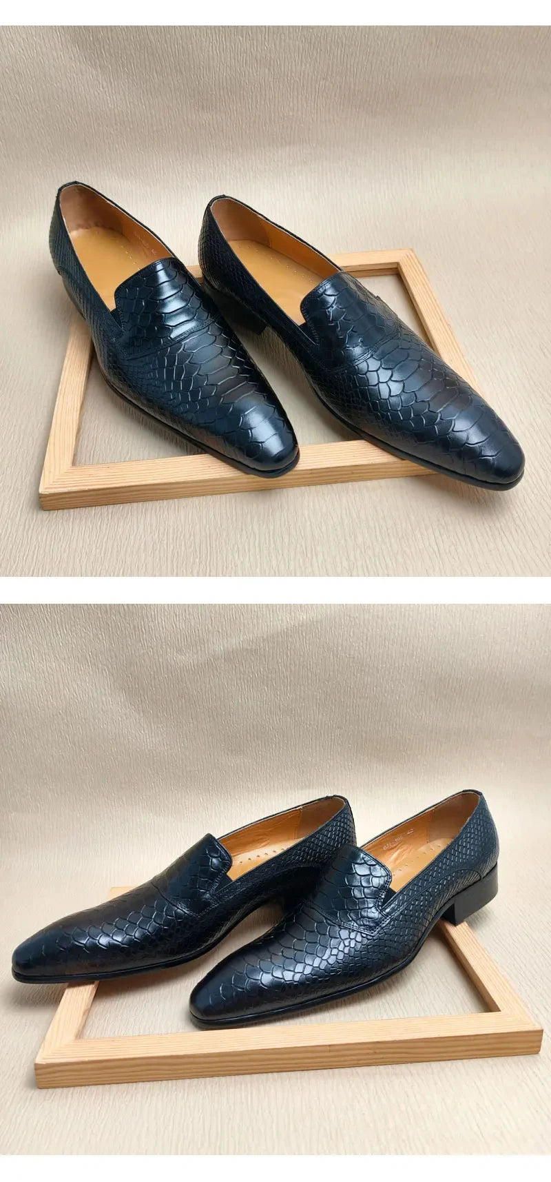 Classic Loafers Genuine Cowhide Leather Casua