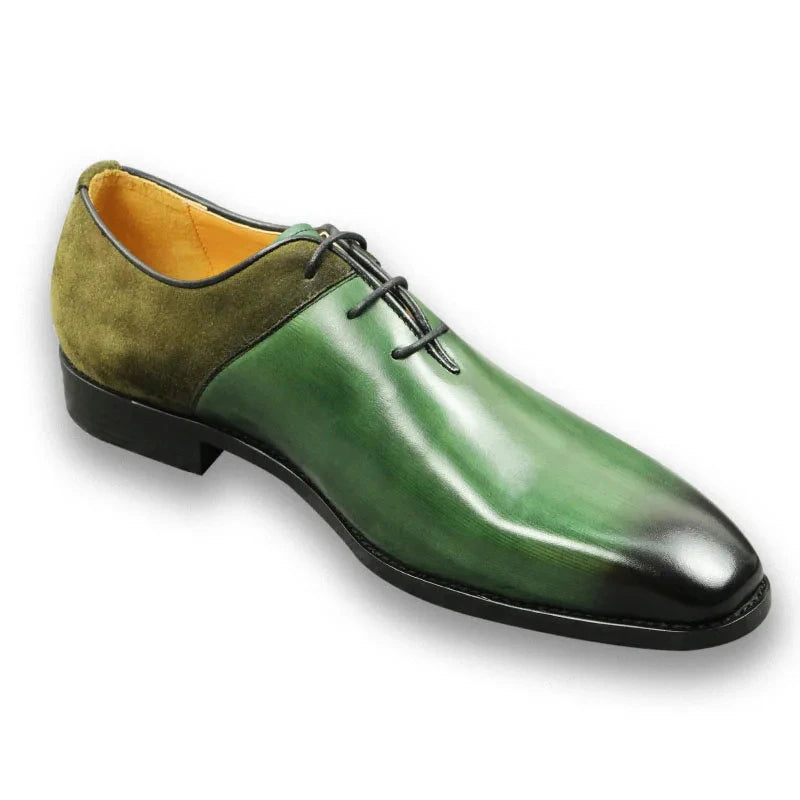 Green Classic Leather Formal Casual Wedding P