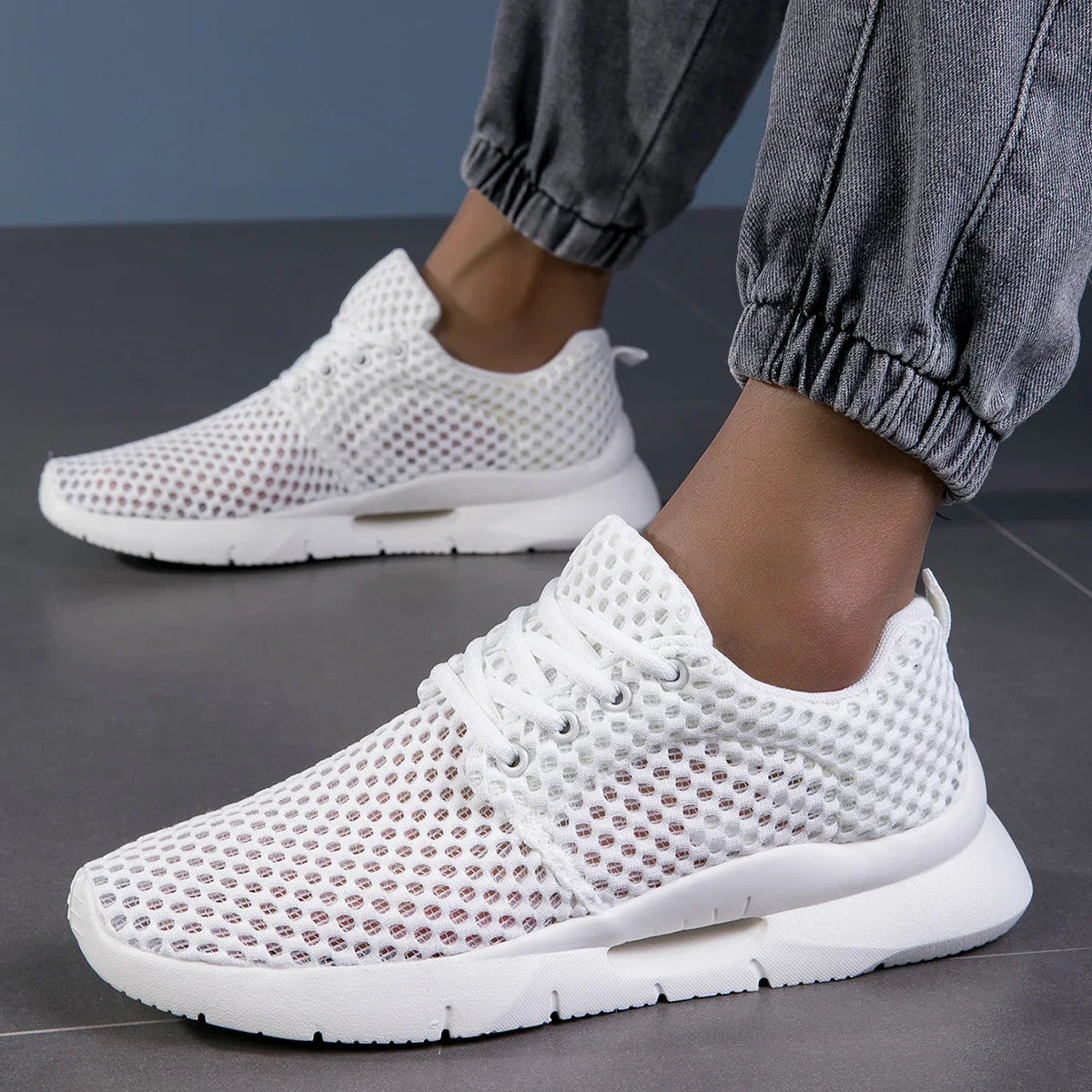 White Mesh Sneakers New Summer Lightweight Ca