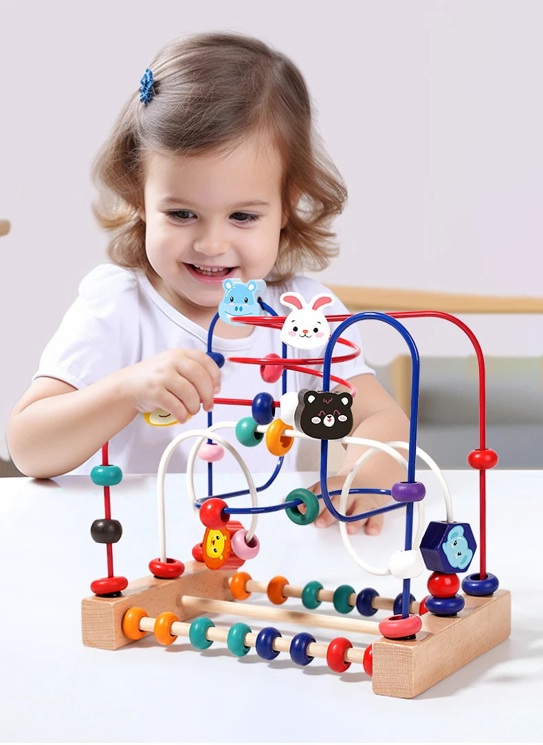 Wooden Bead Maze Learning Set