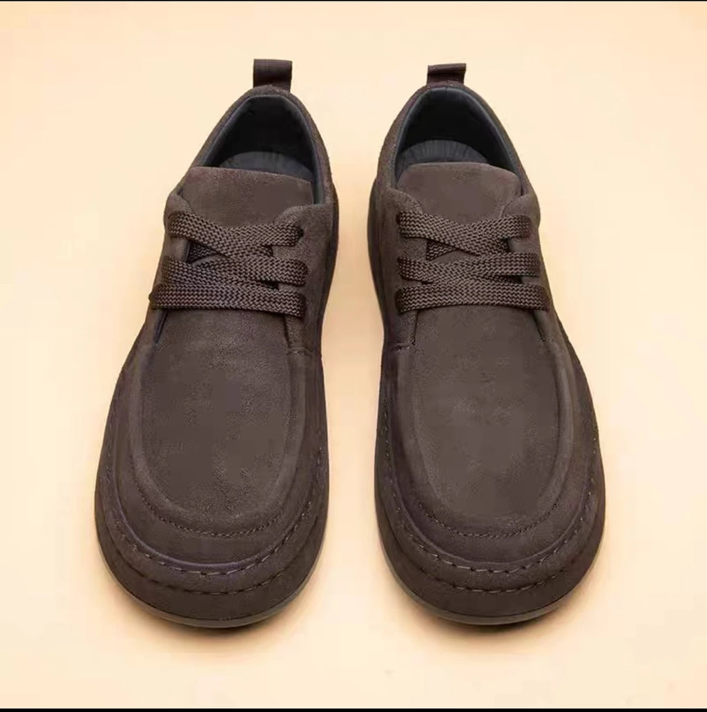 Are Fashionable Brown Casual Made Durable Sue