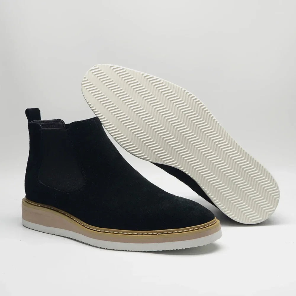 Chelsea Ankle Boots Cow Suede Leather Classic