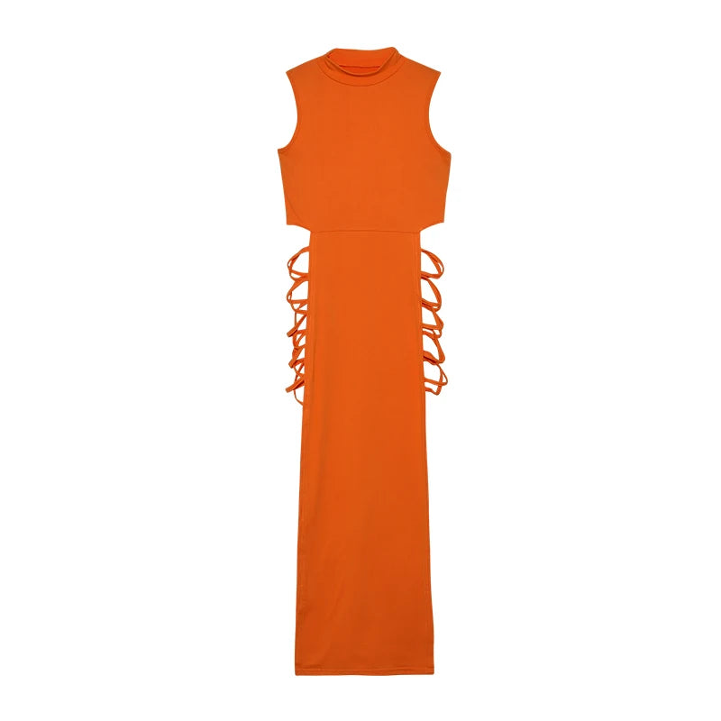 Criss Cross Cut Dress