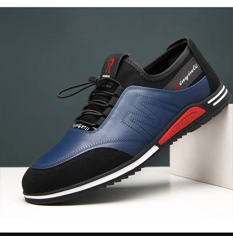 Fashion Genuine Leather Loafers Breathable Au