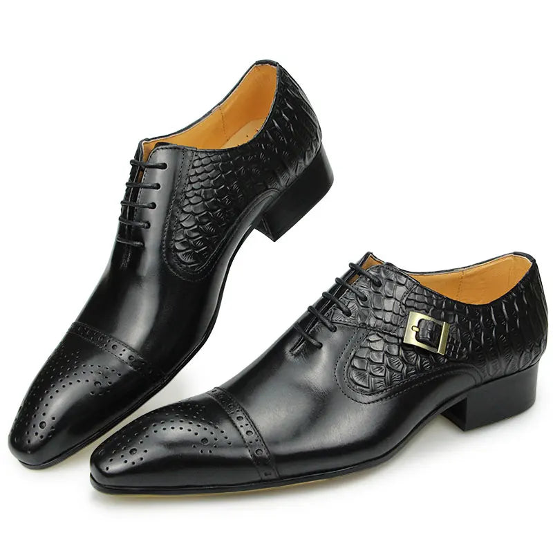 Luxury Business High End Leather Oxford Elega