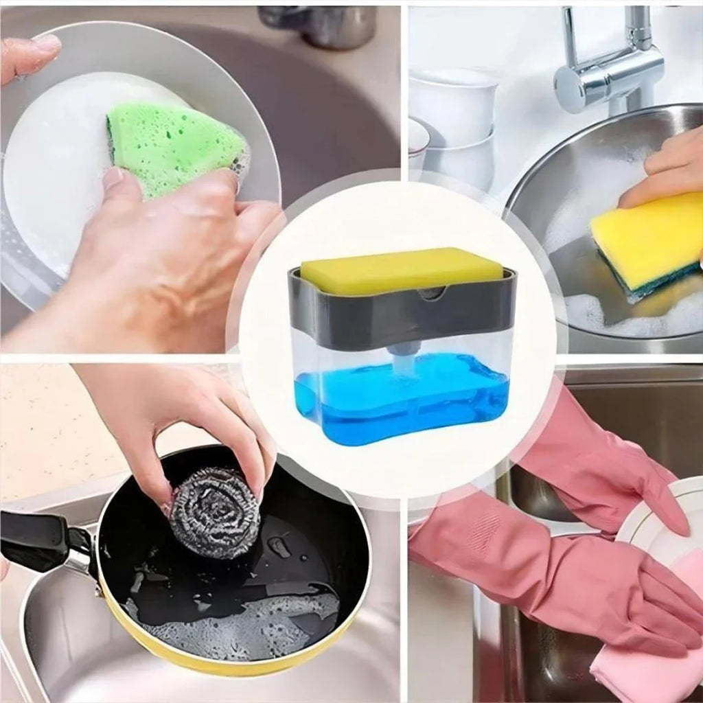 1 Kitchen Soap Dispenser Cleaning Cloth Clean