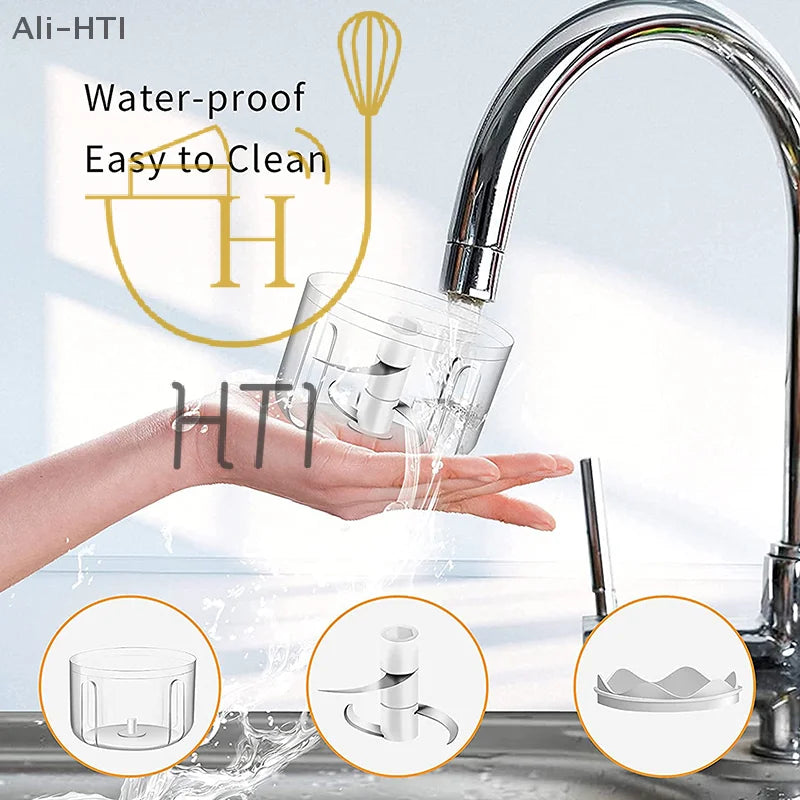 Mini Garlic ChopperFood ProcessorPortable Home
