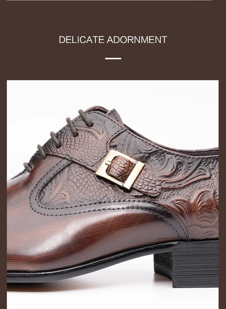 Luxury Business High End Leather Oxford Elega