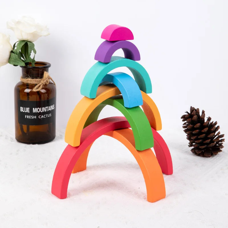 Wooden Eight Layers SquareArch Play & Learn Gea