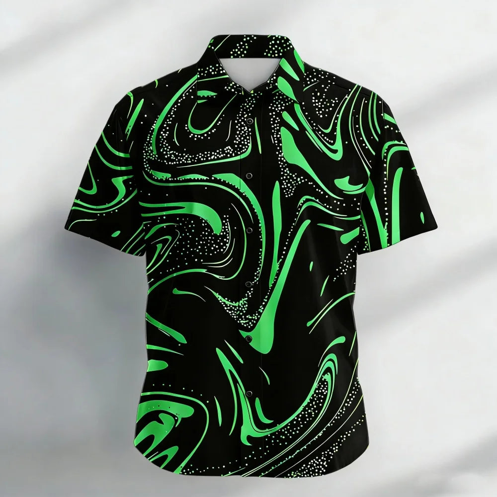 Mens Printed Shirt Shirt
