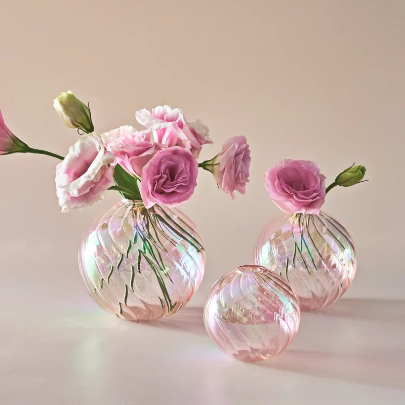 Iridescent Ball Vases ation