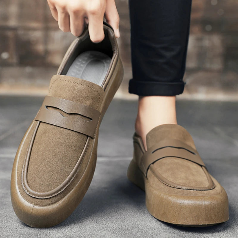 Casual Sneakers Business Loafers Non Slip Lea