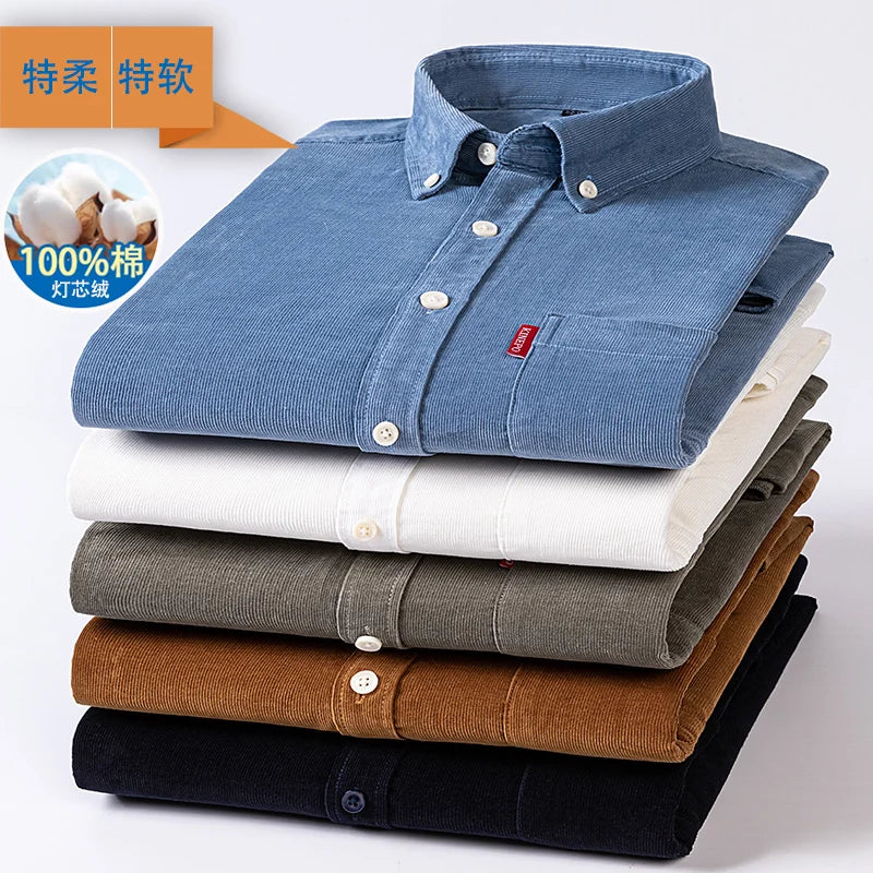 Mens longsleeved corduroy Shirt