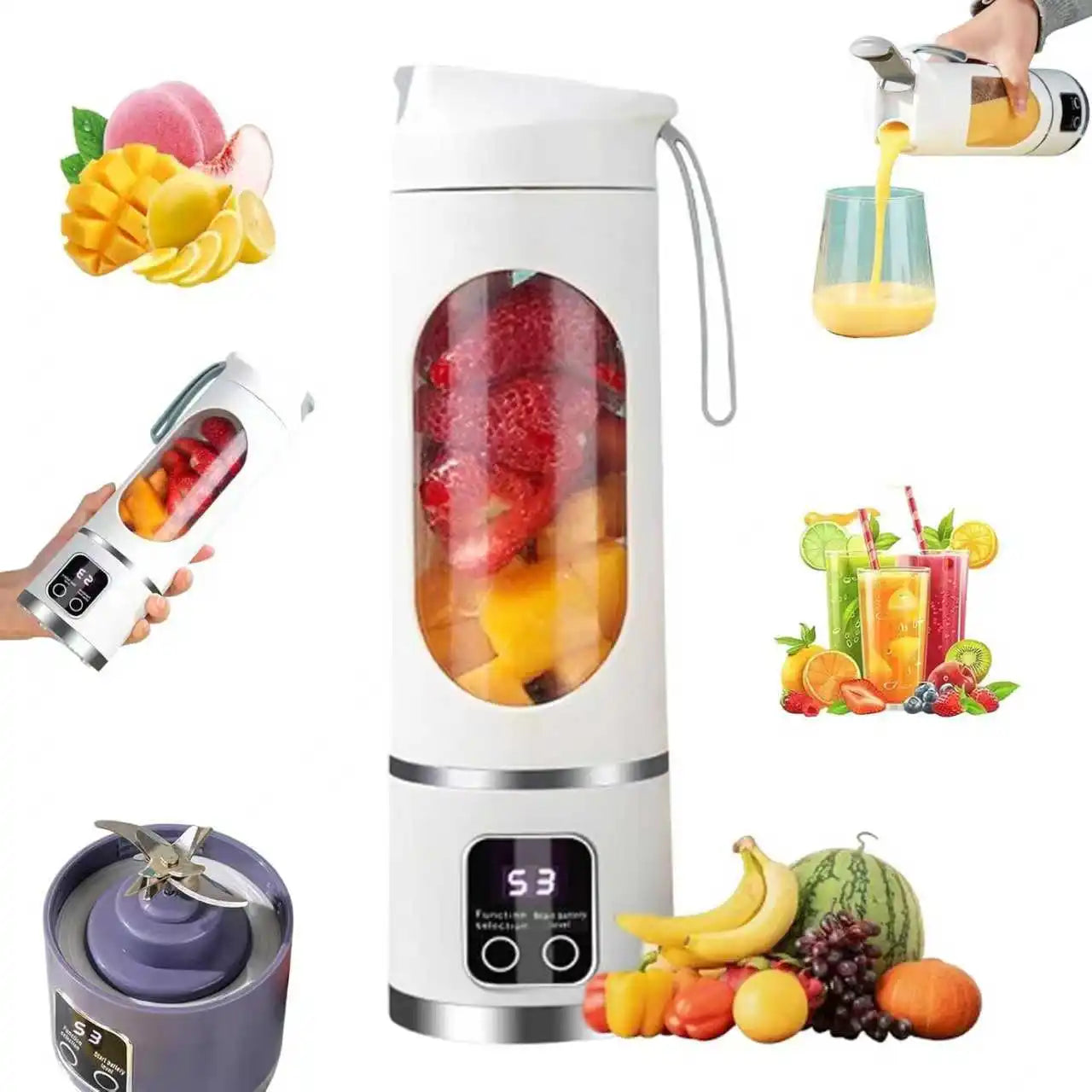 Juicer Handheld Blender Usb Charging Juice Sm