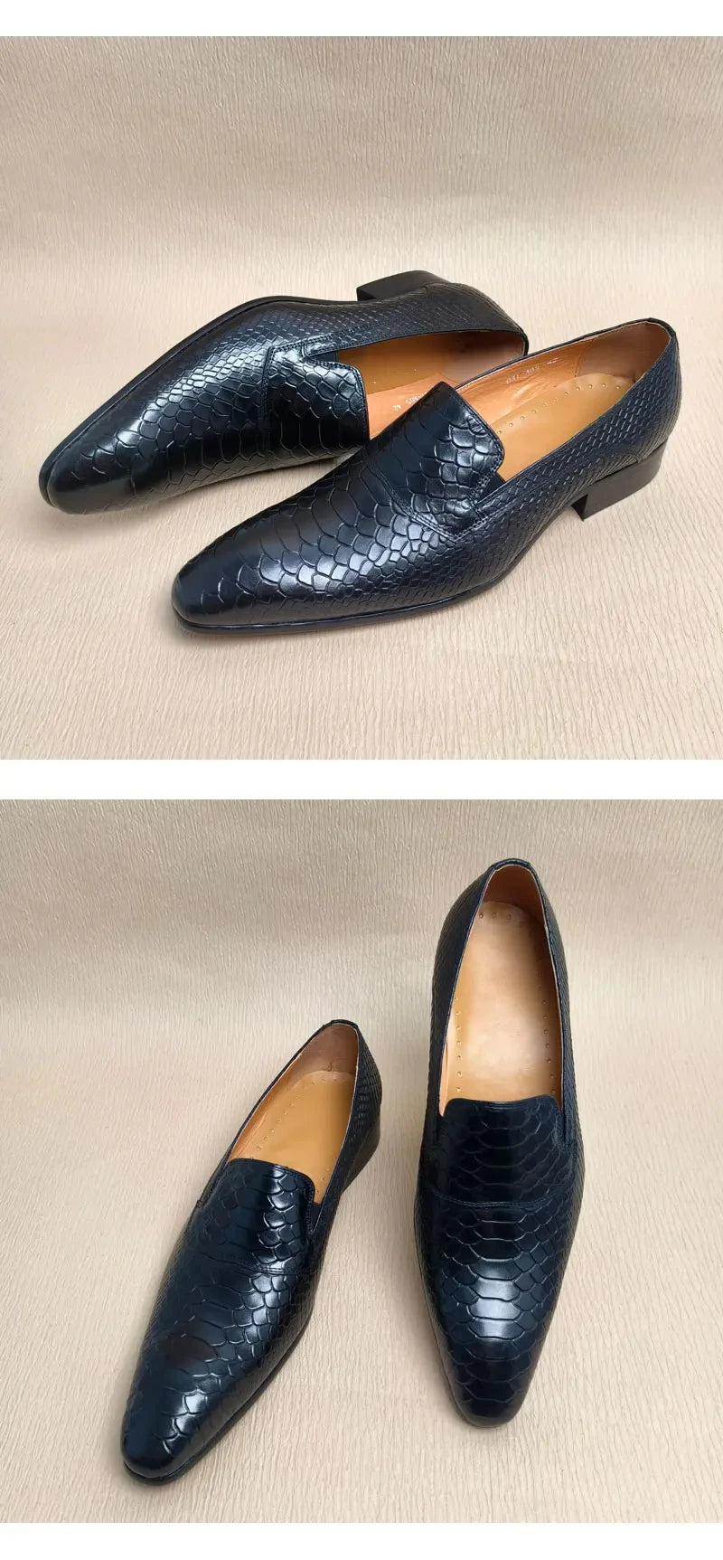 Classic Loafers Genuine Cowhide Leather Casua